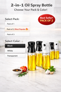 2-in-1 Oil Spray Bottle – Control Oil, Cook Healthy 🍳